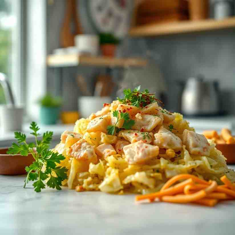 Jamaican Cabbage & Codfish Cook Caribbean Bliss